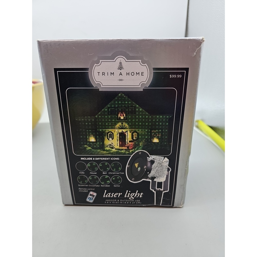 Trim A Home Indoor & Outdoor Multi-Function‎ Remote Control Laser Light 8 Icons